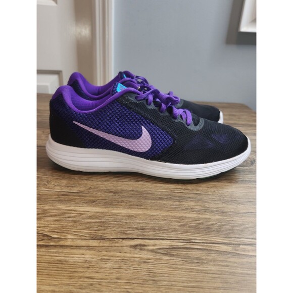 Nike Shoes - Nike Women's Revolution 3 Running Shoes. Black/Purple; Size US 11